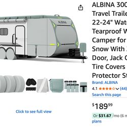 Travel Trailer RV Cover 22’ - 24’ 
