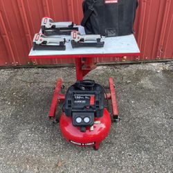 Porter Cable 150psi Compressor, Craftsman Nailers 2-1/2 , Brad , Crown Stapler