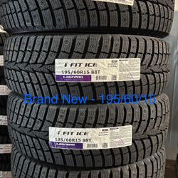 (4) - 195/60/15 Laufenn I Fit Ice Snow Tires