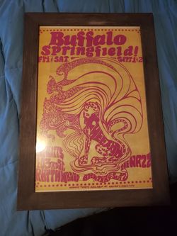 Buffalo Springfield 1967 Cheetah Club Concert Poster