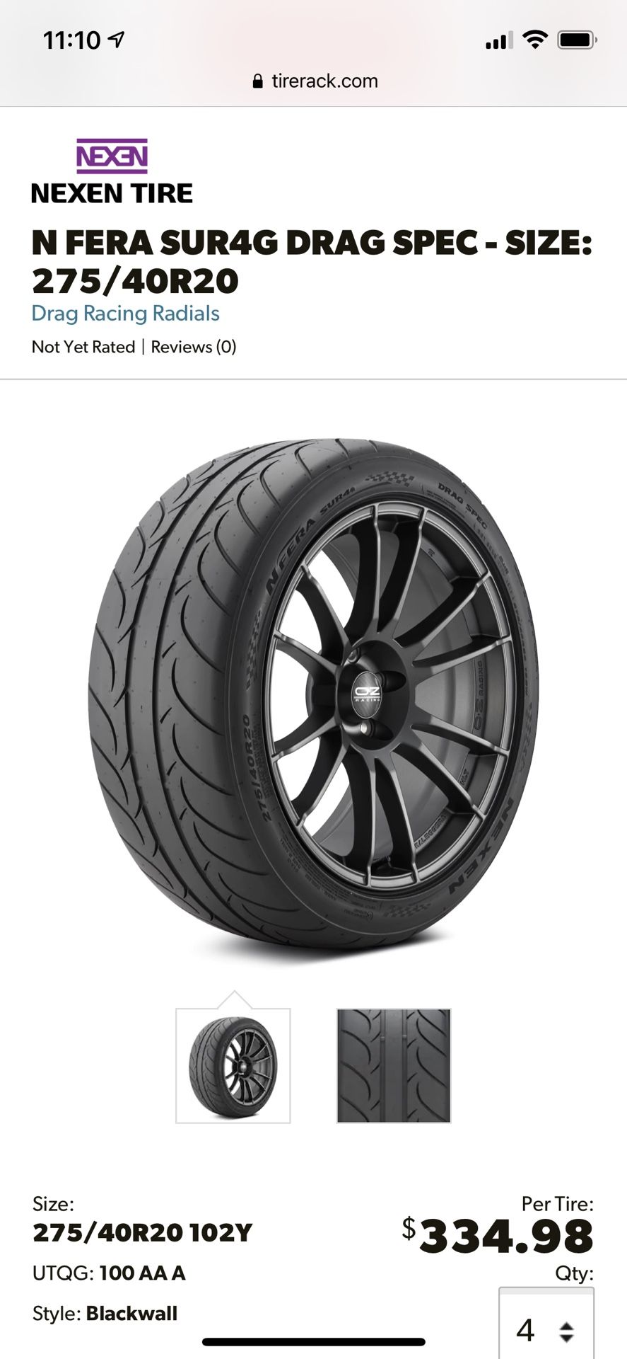 NEXEN N FERA Drag Racing Radial Tires