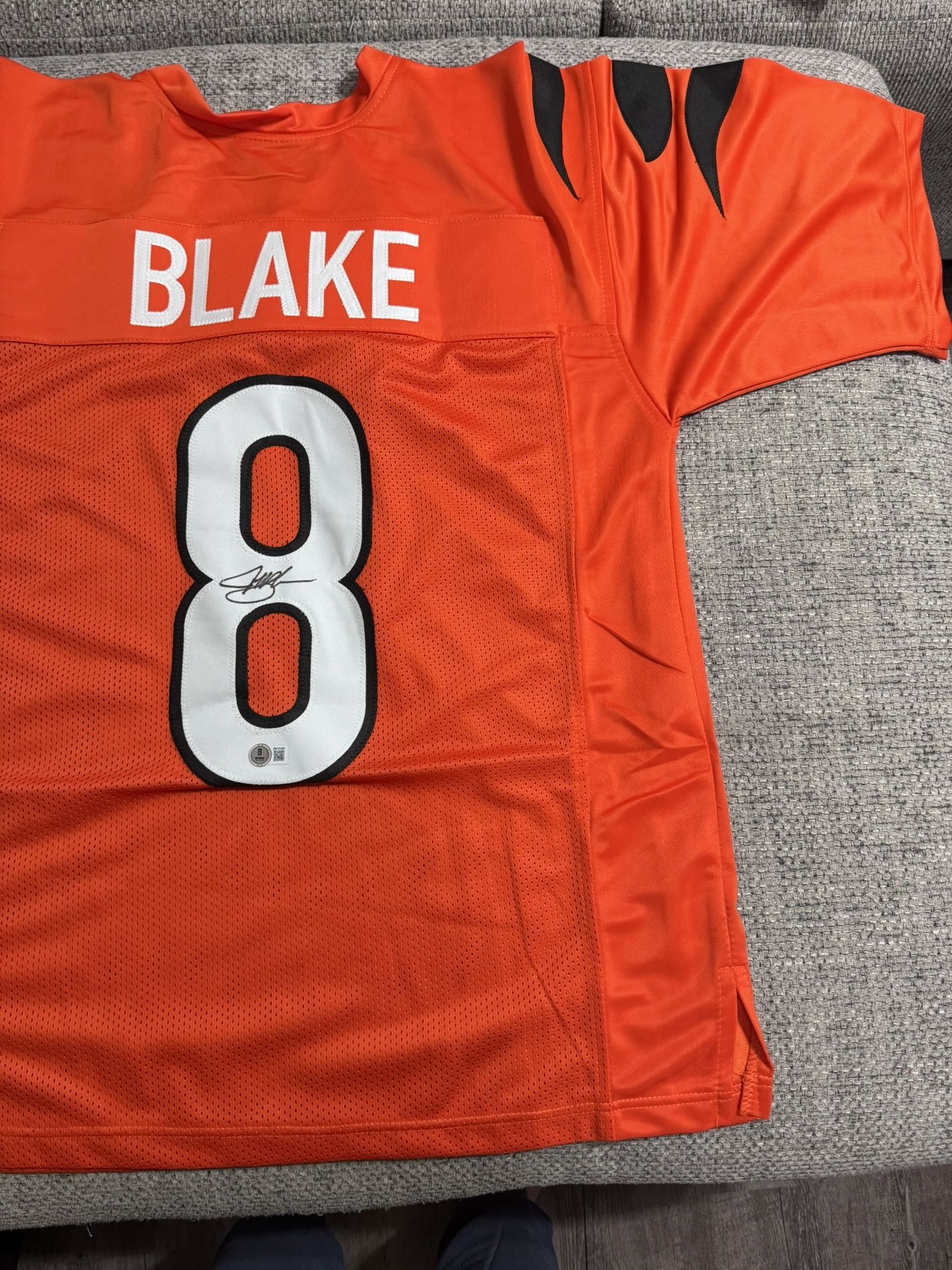Jeff Blake Signed Autograph Custom Jersey - Beckett Coa - Cincinnati Bengals