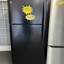 Black Top Freezer Refrigerator - 6 Months Warranty - ALKA#7699