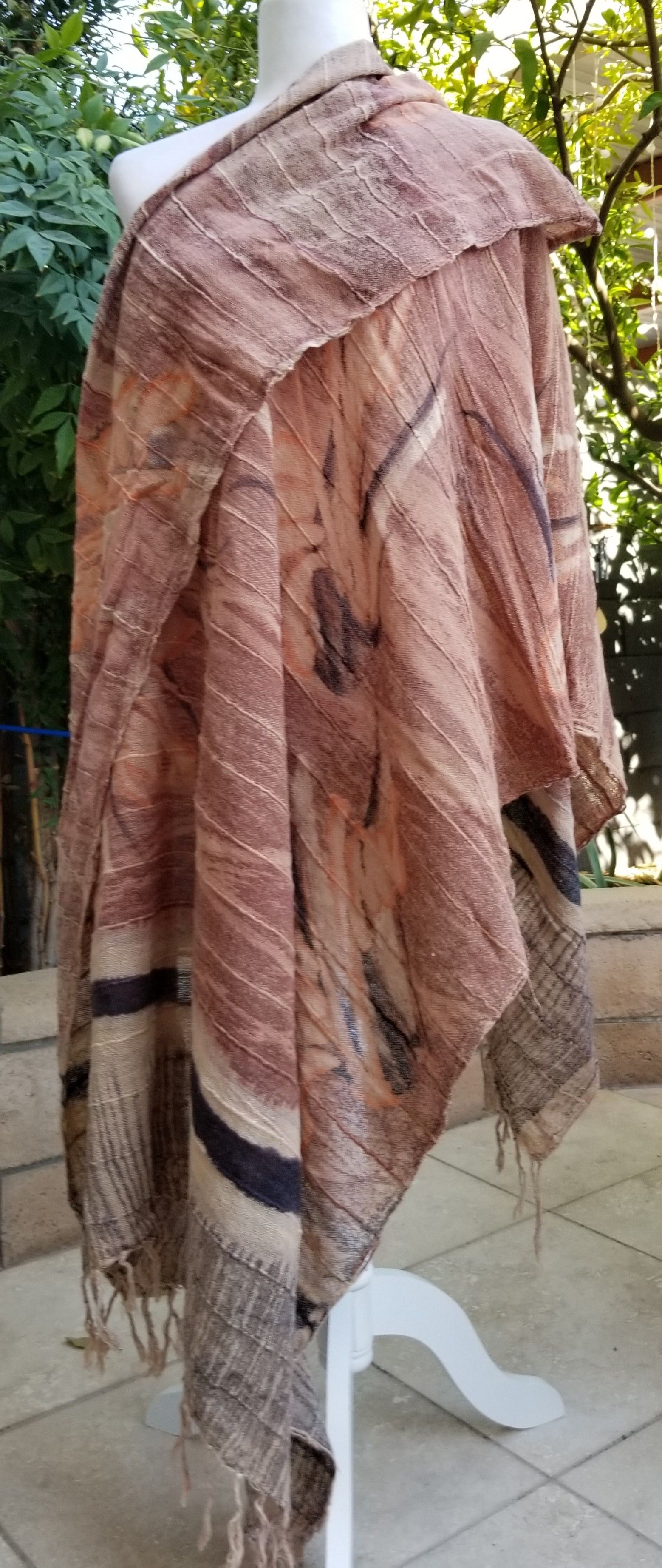 Blanket size scarf throws