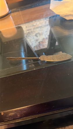 Antique Gold-Tone Butter Spreader Knife