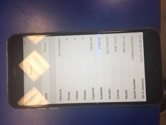 Iphone 6 S Plus 64 GB ATT Cricket Net 10