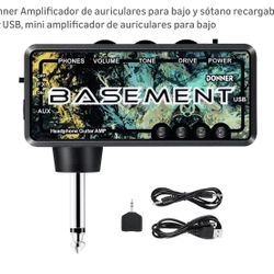 Donner Bass Headphone Amplifier, USB Rechargeable Mini Bass Headphone Amplifier for practice and jamming.