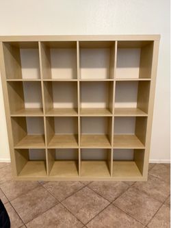 Used IKEA Kallax 4x4 shelf oak