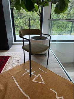West Elm Lennox Dining Chair - green
