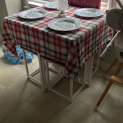 Table And 4 Stools