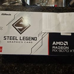 ASRock Amd rx 9070 XT 16gb steel Legend Gaming Graphics card gpu 