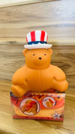 Viral hotdog and bear squishy bundle