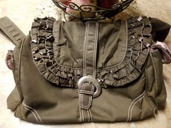 Kalencom Pink and brown diaper bag