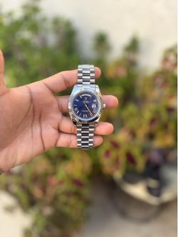 Rolex day date white gold