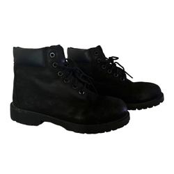 Black Timberland Boots Youth Size 2