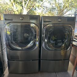 Jumbo LG washer and electric dryer