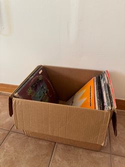 Box of 21x Vinyl Records - 60s, 70s, Rock, Soul, R&B, Hip-Hop LPs Lot
