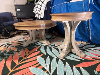 Farmhouse Style Coffee Table and Side Table