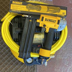 DEWALT 6 Gal. 18-Gauge Brad Nailer and Heavy-Duty Pancake Electric Air Compressor Combo Kit (1-Tool). Cliquet Pneumatic 3/8. 