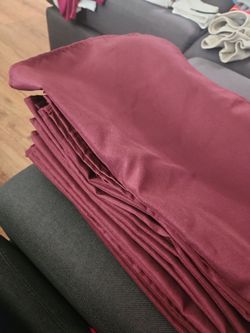 Burgundy fabric napkins
