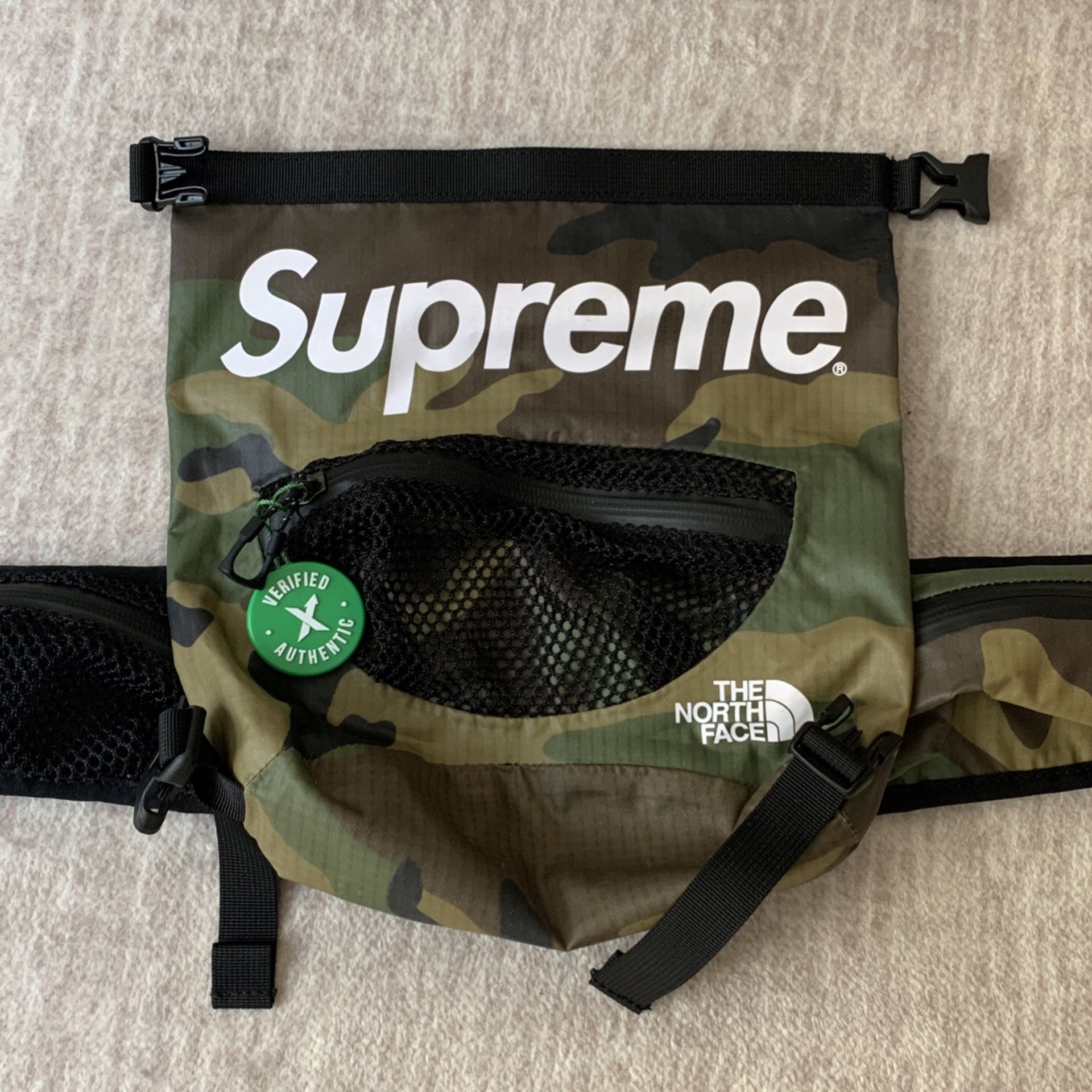 Supreme The North Face Waterproof Waist Bag-Camo