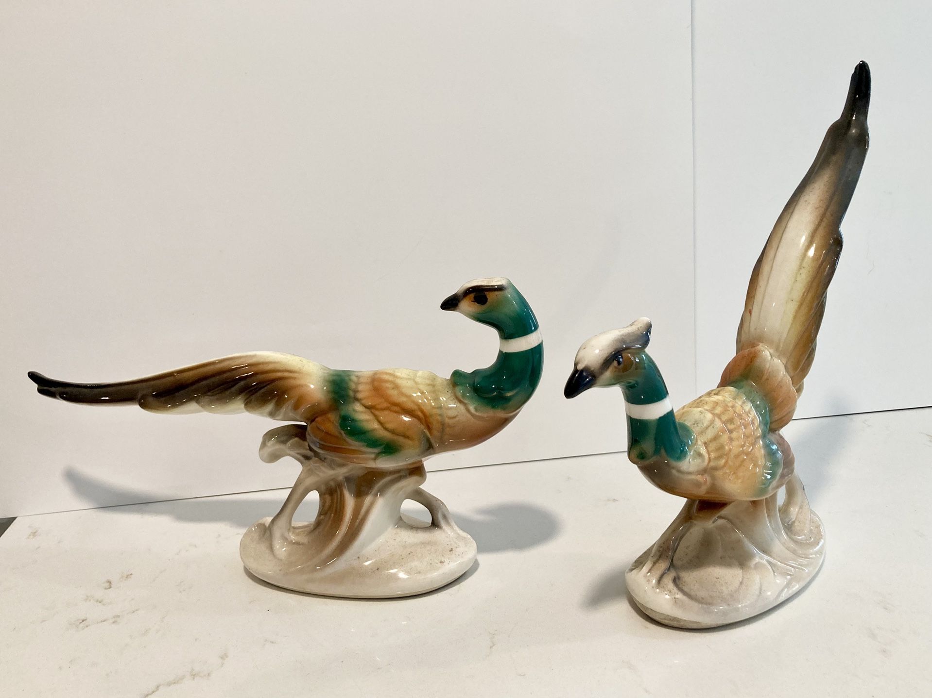 Vintage Ceramic Pheasant Figurines