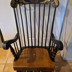Vintage Wood Rocking Chair 