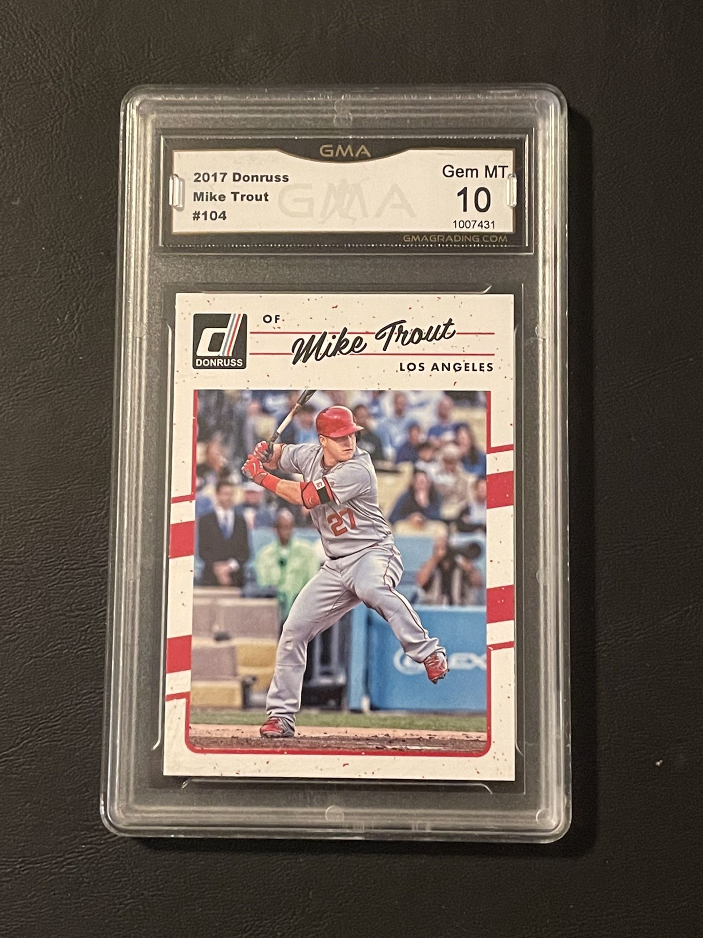 Angels Mike Trout Graded 10 Baseball Card