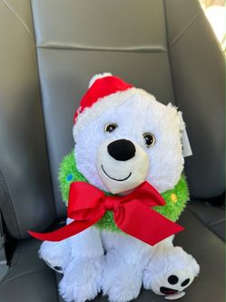 Christmas Polar Bear Stuffed Plush Toy