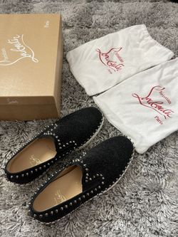 Christian Louboutin Pik Boat Glitter Low Trainers