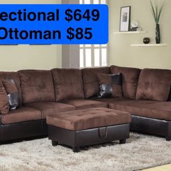 🎈Free Delivery—Brand new sectional sofa couch 