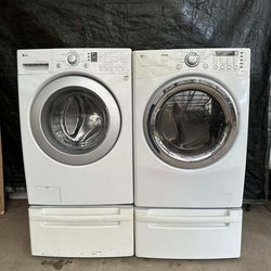 LG washer and gas dryer