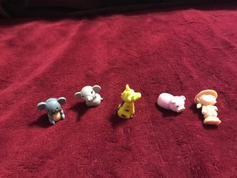 Iwako Japanese Eraser animals and zoo keeper