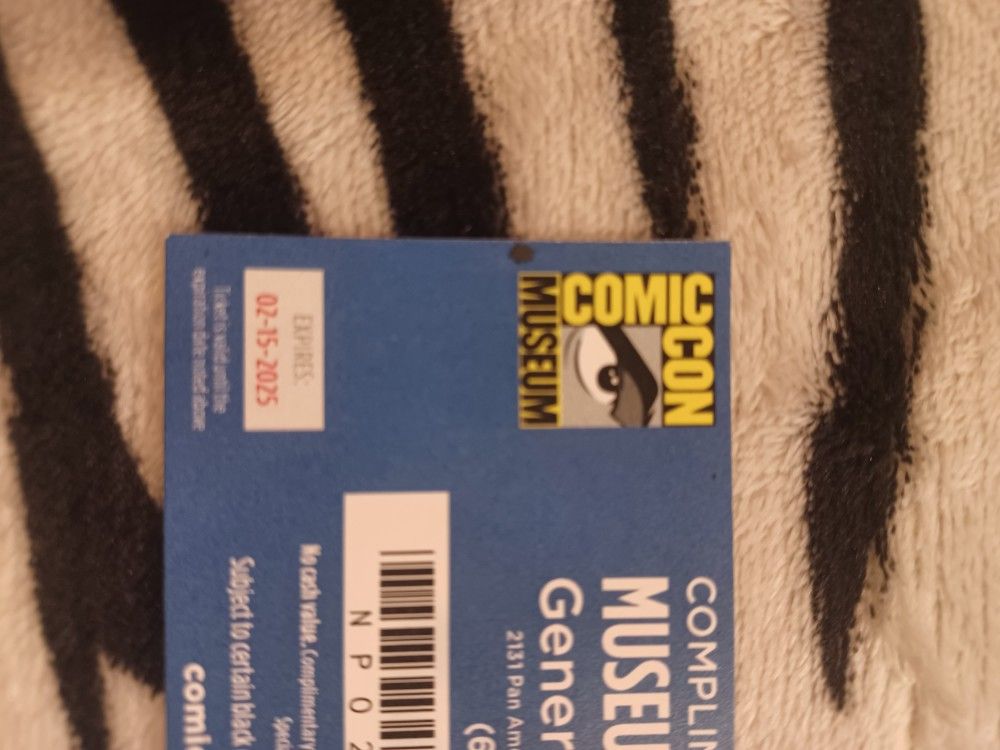 One Comic Con Museum Ticket