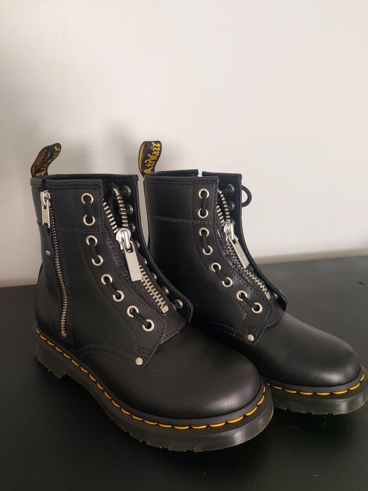 Dr. Martens 1460 Twin Zip Leather Women's Lace Up Boot