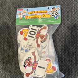 Days in school counting kids cards 