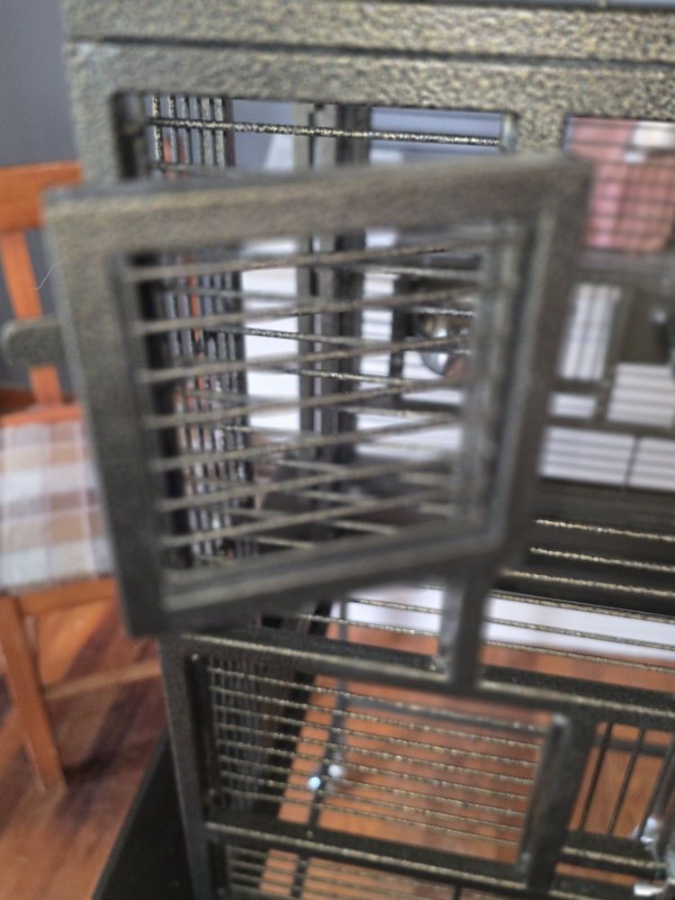 Large Parrot Bird Cage w/ Stand – 59” Tall – Excellent Condition – $500 OBO