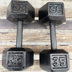 35lbs. Dumbbells Set