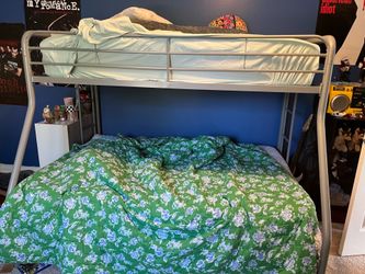 Gray bunkbed frame