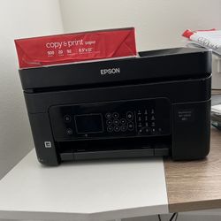 Epson Workforce WF-2830 All-in-One Wireless Color Printer with Scanner, Copier and Fax With Ream Of Paper 