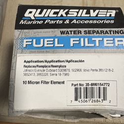 2 Quicksilver Fuel Filter/Water Separators