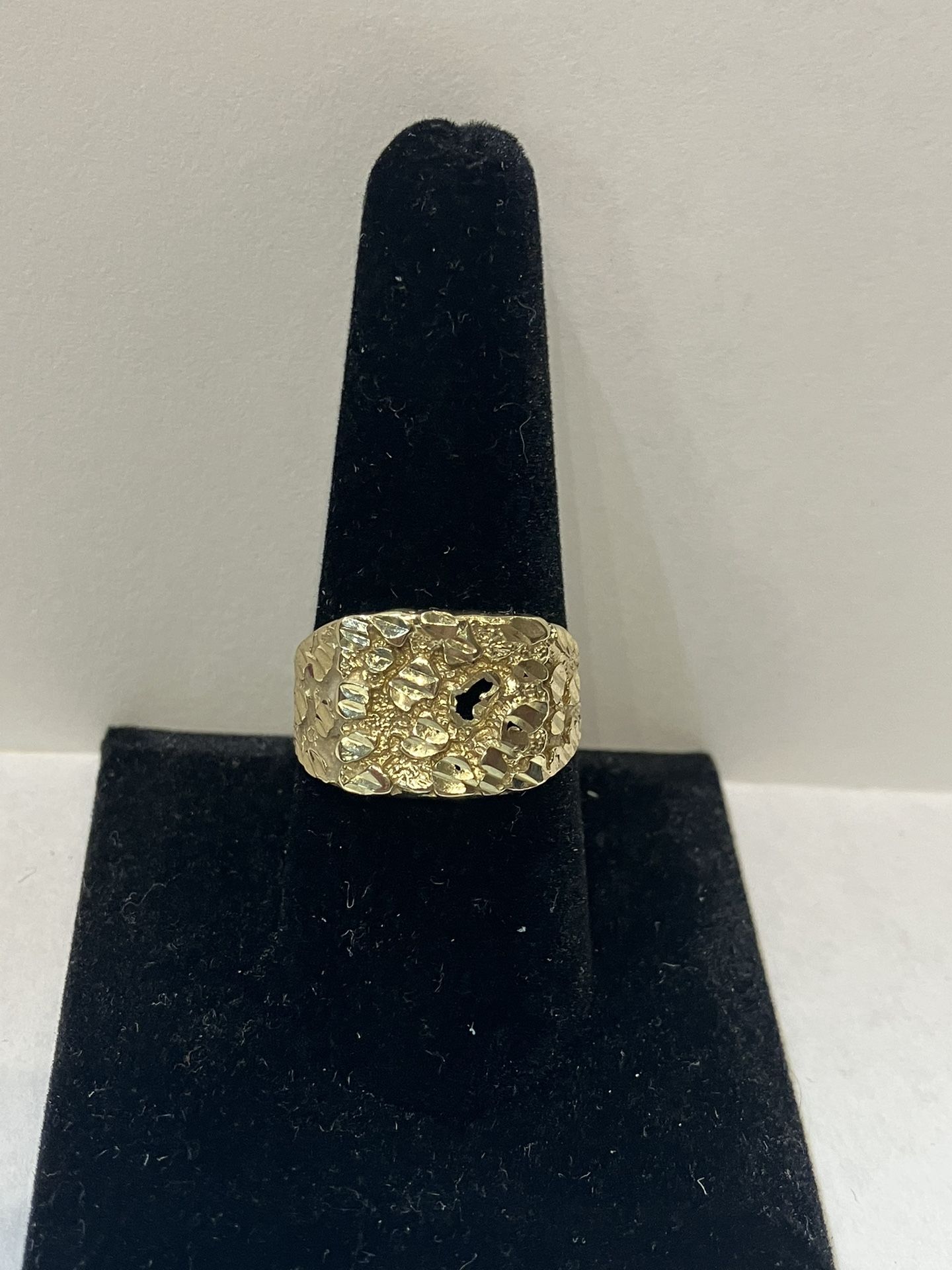 10k Yellow Good Nugget Ring #109728-1 MJ