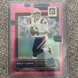 Bailey Zappe Pink Optic Rated Rookie
