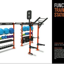 Training Zone / Gym Rack With Fitness Accessories