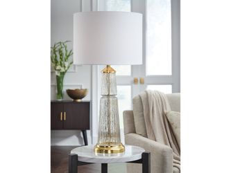 Bakersboro Clear/Gold Finish Table Lamp