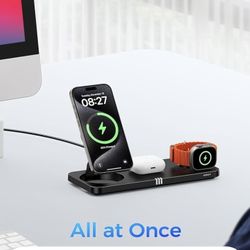 V5 3-in-1 Wireless Charging Stand Brand New 