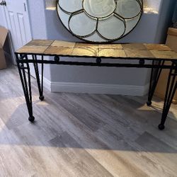 Console Table with Mirror 