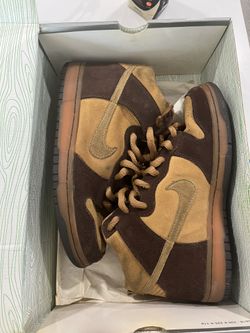 Nike Brown Pack Maple Dunk High, sz 6.5, worn
