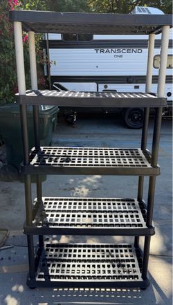 5-Tier Plastic Storage Shelving Unit