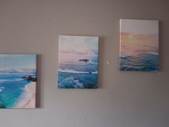3 peace beach prints